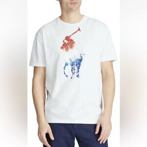 POLO Ralph Lauren Men’s Sz Large Classic Fit T-Shirt Americana Big Pony